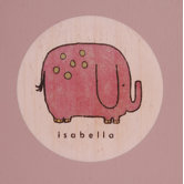 Elephant Picture Frame in Distressed Pink