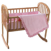 Heavenly Soft Minky Dot Cradle Bumper