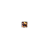 Forest Impressions 1 3/16" x 1 3/16" Listelli Glass Insert in Orange