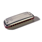 Golden Melody Harmonica in Chrome - Key of G