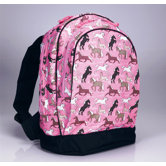 Horses in Pink Backpack