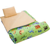 Olive Kids Wild Animals Sleeping Bag in Green