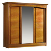 Pierre 3 Sliding Door Wardrobe with Central Mirror