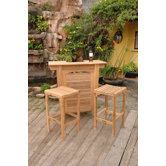 Montego 3 Piece Bar Height Dining Set