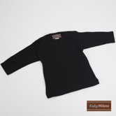 Long Sleeve Baby Shirt in Black
