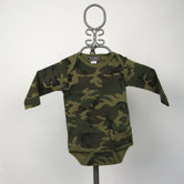 Long Sleeve Infant Bodysuit in Camouflage