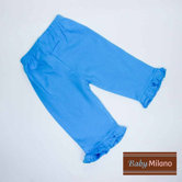Frilled Pants in Turquoise