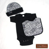Zebra Print Designer Baby Clothes Outfit