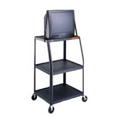 Pixmate 22" x 32" Height Adjustable Shelf High Television Cart [50" - 54"]