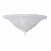 Glass Bowl Fixture in White