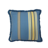 Imperial Dress Garden Path Striped Reversible Decorative Pillow