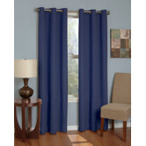 Microfiber Grommet Blackout Window Panel in Navy