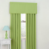 Twill Kids Blackout Drapes and Valance Set in Lime