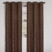 Meridian Grommet Blackout Window Panel in Chocolate