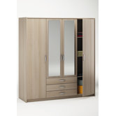 Elmont 4 Door Combination Wardrobe