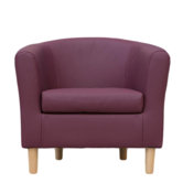Nicole Tub Chair in Plum