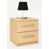 Washington 2 Drawer Bedside Table