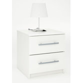 Washington 2 Drawer Bedside Table