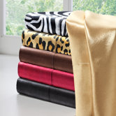 Solid Satin 6 Piece Sheet Set