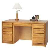 32" Contemporary 7-Drawer Executive Desk