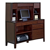 Weston 48" Credenza Desk with Hutch