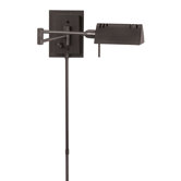 Swing Arm Adjustable Wall Lamp in Oil Brushed Bronze