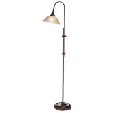 Height Adjustable Floor Lamp in Espresso