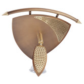 Single Head Wall / Ceiling Light in Antique Brass