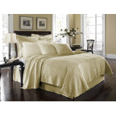 King Charles Matelasse Coverlet Bedding Collection in Ivory