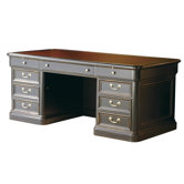 Dawson Leather Inlay Executive Desk