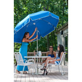 7.5' Steel Marine Patio Umbrella with Crank and Tilt