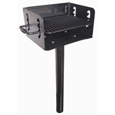In-Ground Mount Enamel Outdoor Grill
