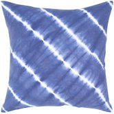 Navy and White Decorative Pillow