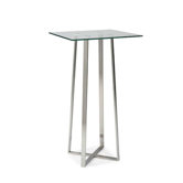 Spicci Bar Table in Clear Glass