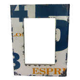 Number Distressed Mirror