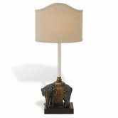 Taj Left Facing Elephant Table Lamp