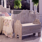 Nantucket Wood Garden Bench