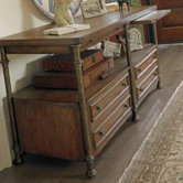 European Farmhouse Patron's Console Table