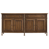 European Farmhouse Four Doors Campagne Cabinet