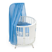 Sleepi Mini Bassinet Bedding Collection in Blue Dots