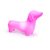 Dachshund Dog Pet Lamp in Hot Pink