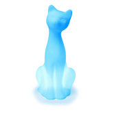 Siamese Cat Pet Lamp in Sky Blue