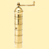 Traditional 7.5" x 1.5" Brass Coffee and Spice Mills