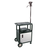 34" High Production Center with Cabinet