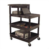 Stand-Up Tool/Utility Cart with Extra Tub Shelf
