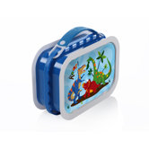 Deluxe Lunchbox with Dinosaurs Design in Blue