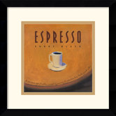 Espresso Framed Print by Jillian David Design