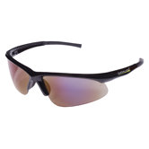 Catalyst Dual Wrap-Around Safety Glasses with Blue Mirror Lens