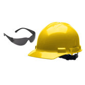 Hard Hat with Free Safety Glasses