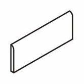 Allora 3" x 18" Unpolished Bullnose in Argento